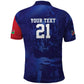 Custom Cricket African Namibia Polo Shirt Coat of arms Namibian Pattern - African Pride