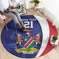 Custom Cricket African Namibia Round Carpet Coat of arms Namibian Pattern - African Pride