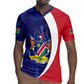 Custom Cricket African Namibia Rugby Jersey Coat of arms Namibian Pattern - African Pride