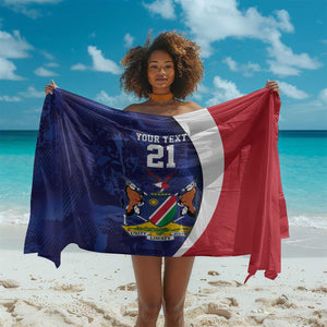 Custom Cricket African Namibia Sarong Coat of arms Namibian Pattern - African Pride
