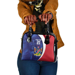 Custom Cricket African Namibia Shoulder Handbag Coat of arms Namibian Pattern - African Pride