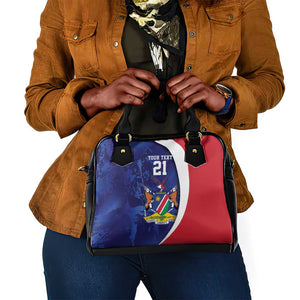 Custom Cricket African Namibia Shoulder Handbag Coat of arms Namibian Pattern - African Pride