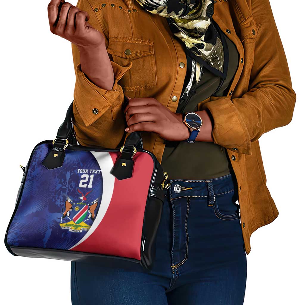 Custom Cricket African Namibia Shoulder Handbag Coat of arms Namibian Pattern - African Pride