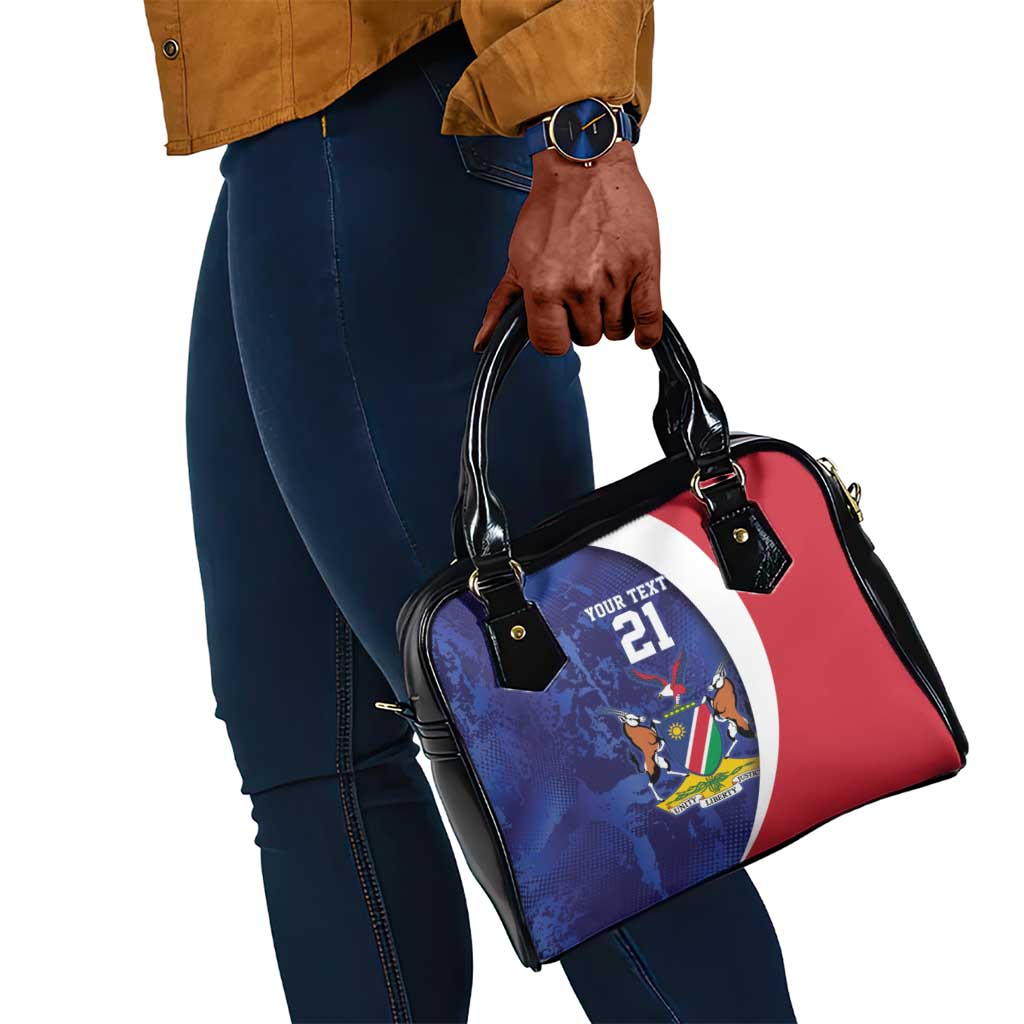 Custom Cricket African Namibia Shoulder Handbag Coat of arms Namibian Pattern - African Pride