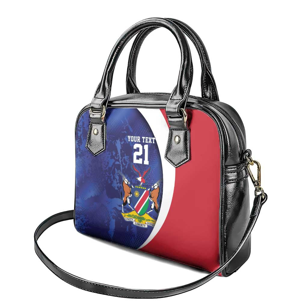 Custom Cricket African Namibia Shoulder Handbag Coat of arms Namibian Pattern - African Pride
