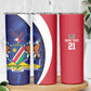 Custom Cricket African Namibia Skinny Tumbler Coat of arms Namibian Pattern - African Pride
