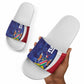 Custom Cricket African Namibia Slide Sandals Coat of arms Namibian Pattern
