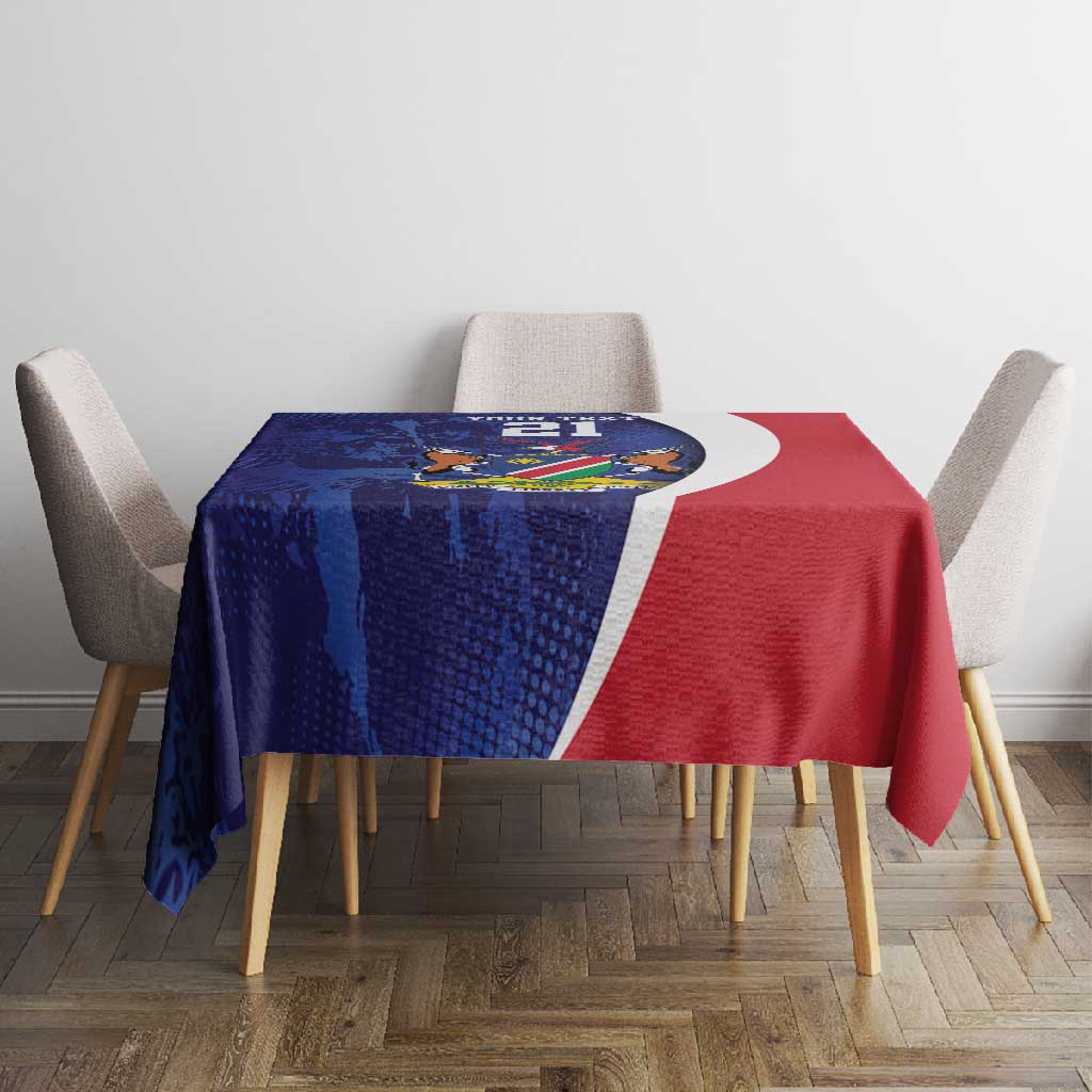 Custom Cricket African Namibia Tablecloth Coat of arms Namibian Pattern - African Pride