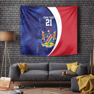 Custom Cricket African Namibia Tapestry Coat of arms Namibian Pattern - African Pride