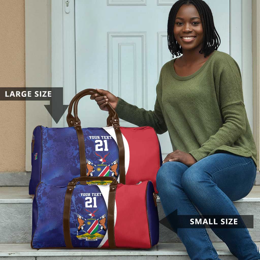 Custom Cricket African Namibia Travel Bag Coat of arms Namibian Pattern