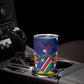 Custom Cricket African Namibia Tumbler Cup Coat of arms Namibian Pattern - African Pride