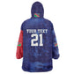 Custom Cricket African Namibia Wearable Blanket Hoodie Coat of arms Namibian Pattern - African Pride