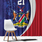 Custom Cricket African Namibia Window Curtain Coat of arms Namibian Pattern - African Pride