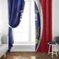 Custom Cricket African Namibia Window Curtain Coat of arms Namibian Pattern - African Pride