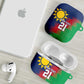 Custom Cricket African Namibia AirPods Case Namibian Gold Sun Flag Motif