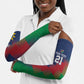 Custom Cricket African Namibia Arm Sleeves Namibian Gold Sun Flag Motif
