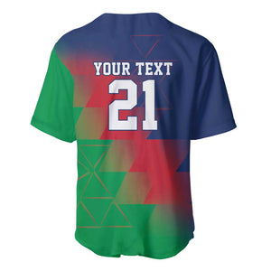 Custom Cricket African Namibia Baseball Jersey Namibian Gold Sun Flag Motif - African Pride