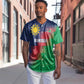 Custom Cricket African Namibia Baseball Jersey Namibian Gold Sun Flag Motif - African Pride