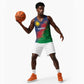 Custom Cricket African Namibia Basketball Jersey Namibian Gold Sun Flag Motif - African Pride