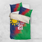 Custom Cricket African Namibia Bedding Set Namibian Gold Sun Flag Motif - African Pride