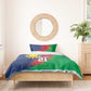 Custom Cricket African Namibia Bedding Set Namibian Gold Sun Flag Motif - African Pride