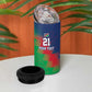 Custom Cricket African Namibia 4 in 1 Can Cooler Tumbler Namibian Gold Sun Flag Motif - African Pride