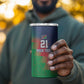 Custom Cricket African Namibia 4 in 1 Can Cooler Tumbler Namibian Gold Sun Flag Motif - African Pride