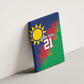 Custom Cricket African Namibia Canvas Wall Art Namibian Gold Sun Flag Motif - African Pride