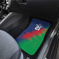 Custom Cricket African Namibia Car Mats Namibian Gold Sun Flag Motif - African Pride