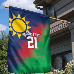 Custom Cricket African Namibia Garden Flag Namibian Gold Sun Flag Motif - African Pride