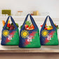 Custom Cricket African Namibia Grocery Bag Namibian Gold Sun Flag Motif - African Pride