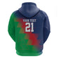 Custom Cricket African Namibia Hoodie Namibian Gold Sun Flag Motif - African Pride