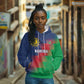Custom Cricket African Namibia Hoodie Namibian Gold Sun Flag Motif - African Pride