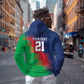 Custom Cricket African Namibia Hoodie Namibian Gold Sun Flag Motif - African Pride