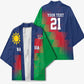 Custom Cricket African Namibia Kimono Namibian Gold Sun Flag Motif