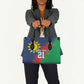 Custom Cricket African Namibia Leather Bag Namibian Gold Sun Flag Motif