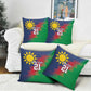 Custom Cricket African Namibia Pillow Cover Namibian Gold Sun Flag Motif