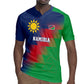 Custom Cricket African Namibia Rugby Jersey Namibian Gold Sun Flag Motif - African Pride