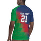 Custom Cricket African Namibia Rugby Jersey Namibian Gold Sun Flag Motif - African Pride