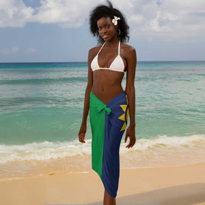 Custom Cricket African Namibia Sarong Namibian Gold Sun Flag Motif - African Pride