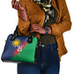 Custom Cricket African Namibia Shoulder Handbag Namibian Gold Sun Flag Motif - African Pride