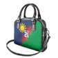 Custom Cricket African Namibia Shoulder Handbag Namibian Gold Sun Flag Motif - African Pride