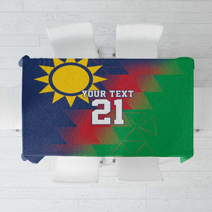 Custom Cricket African Namibia Tablecloth Namibian Gold Sun Flag Motif - African Pride