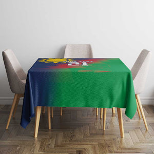 Custom Cricket African Namibia Tablecloth Namibian Gold Sun Flag Motif - African Pride