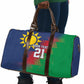 Custom Cricket African Namibia Travel Bag Namibian Gold Sun Flag Motif