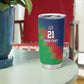 Custom Cricket African Namibia Tumbler Cup Namibian Gold Sun Flag Motif - African Pride