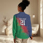 Custom Cricket African Namibia Women Casual Shirt Namibian Gold Sun Flag Motif - African Pride