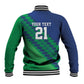 Custom Cricket African Namibia Baseball Jacket Namibian Sporty Pattern Flag Motif - African Pride