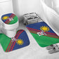 Custom Cricket African Namibia Bathroom Set Namibian Sporty Pattern Flag Motif