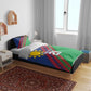 Custom Cricket African Namibia Bedding Set Namibian Sporty Pattern Flag Motif - African Pride